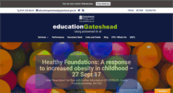 Desktop Screenshot of educationgateshead.org